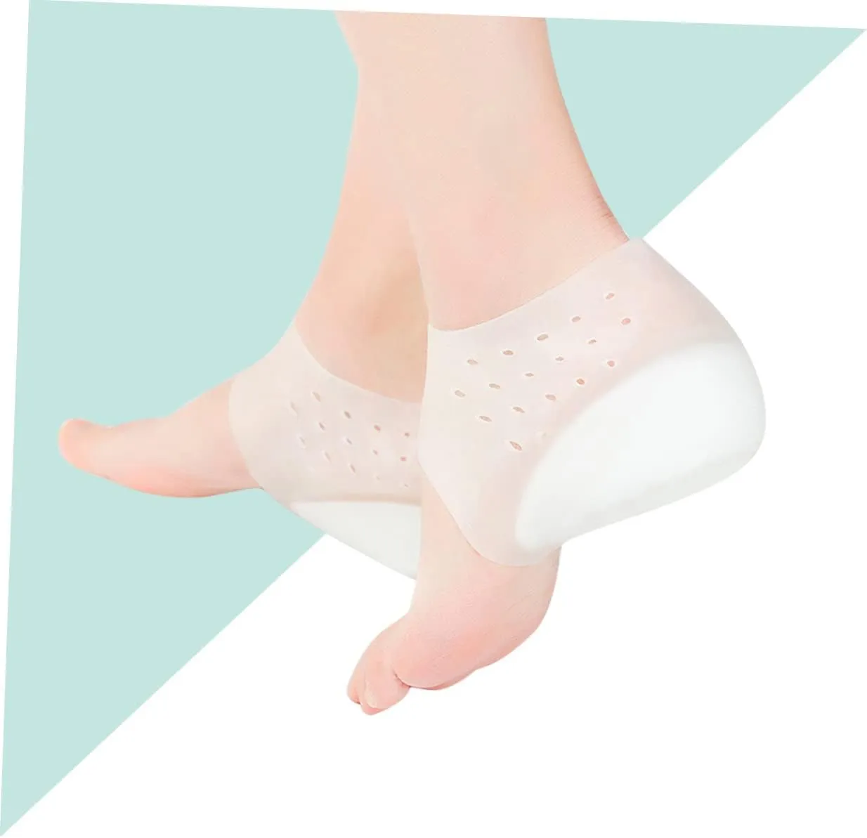 NOLITOY Heighten Insoles Barefoot Inserts for High Heels Arch Support Silicone Pads 2cm Lift