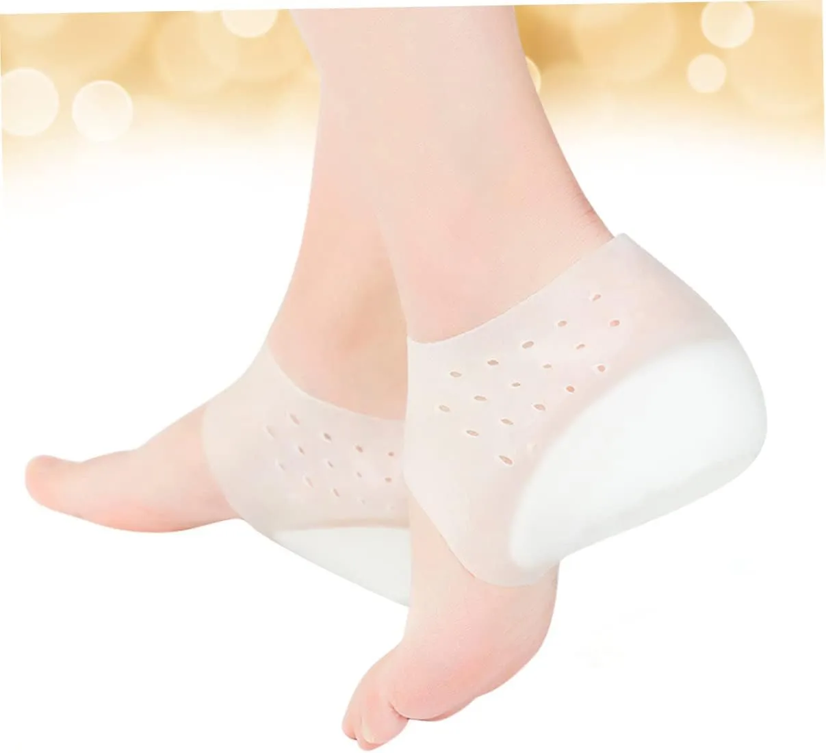 NOLITOY Heighten Insoles Barefoot Inserts for High Heels Arch Support Silicone Pads 2cm Lift