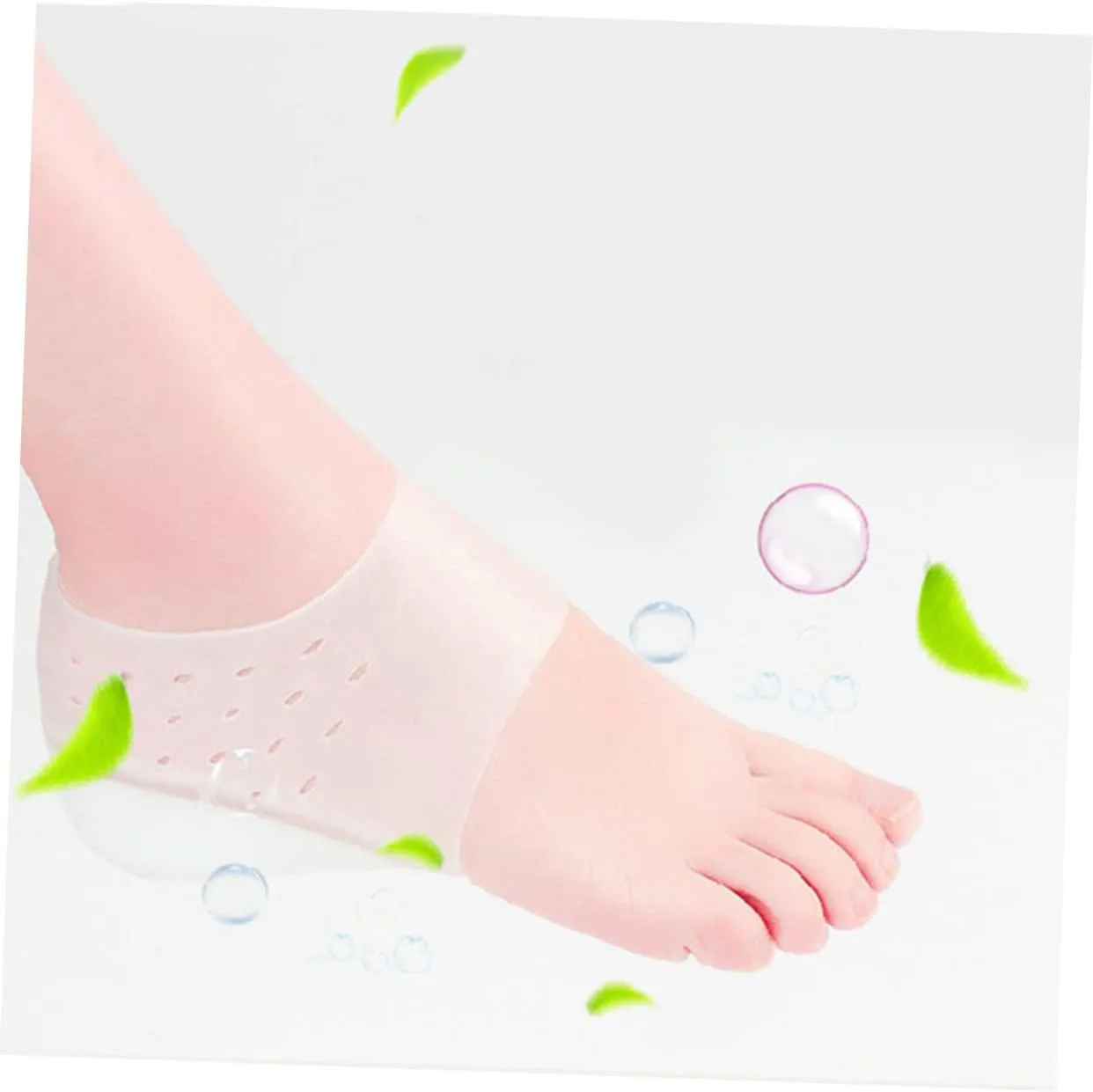 NOLITOY Heighten Insoles Barefoot Inserts for High Heels Arch Support Silicone Pads 2cm Lift