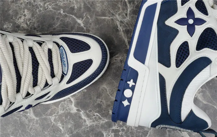 Offer-ending soon SKATE Reliable performance MARINE WHITE VUITTON SNEAKER LV LOUIS