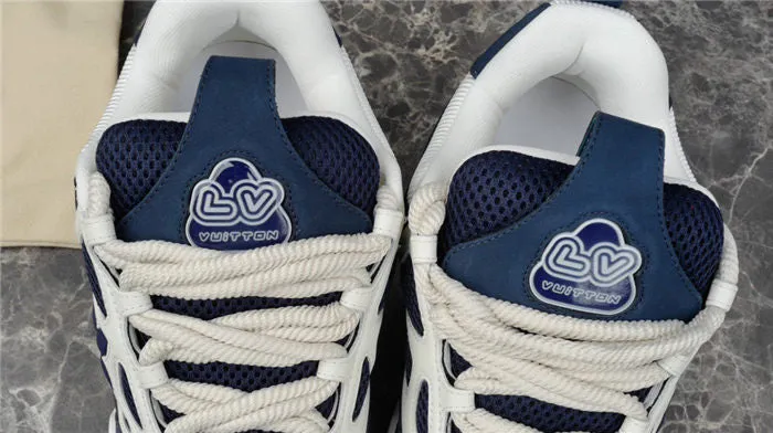 Offer-ending soon SKATE Reliable performance MARINE WHITE VUITTON SNEAKER LV LOUIS