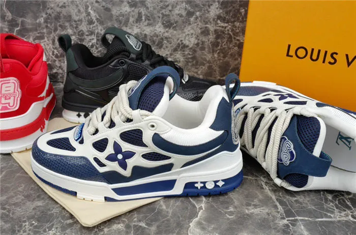 Offer-ending soon SKATE Reliable performance MARINE WHITE VUITTON SNEAKER LV LOUIS