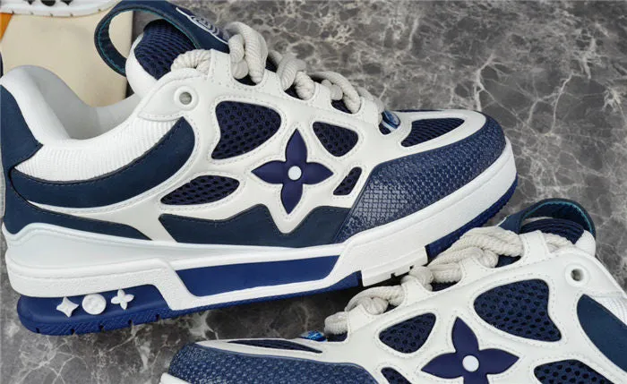 Offer-ending soon SKATE Reliable performance MARINE WHITE VUITTON SNEAKER LV LOUIS