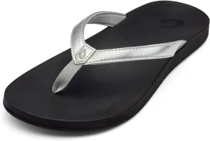 OLUKAI Puawe Women's Beach Sandal, Water-Friendly Flip-Flop Slides, All-Day Wear & Ultra-Soft Comfort Fit