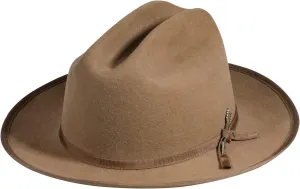 Open Road Hat Fedora Hat Pure Wool Felt Hat Vintage Rancher Hat Airway Vented Panama Hats for Men Women