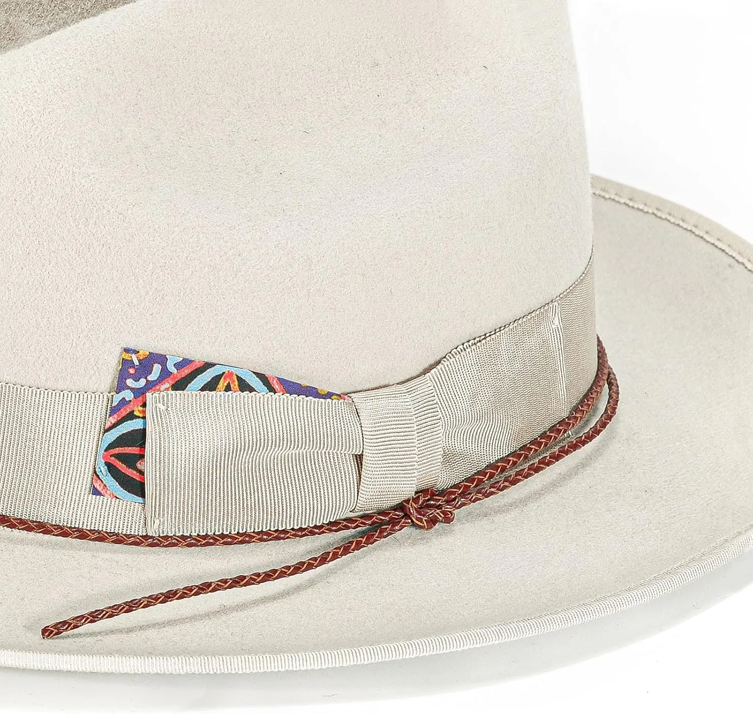 Open Road Hat Fedora Hat Pure Wool Felt Hat Vintage Rancher Hat Airway Vented Panama Hats for Men Women