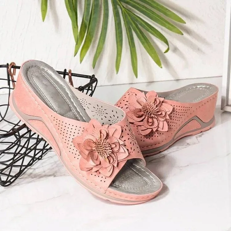 Orthopedic Soft Bottom Massage Orthopedic Wedge Slide Sandals