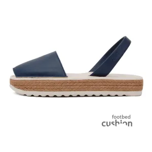 Paco Cushioned Sandal in Navy