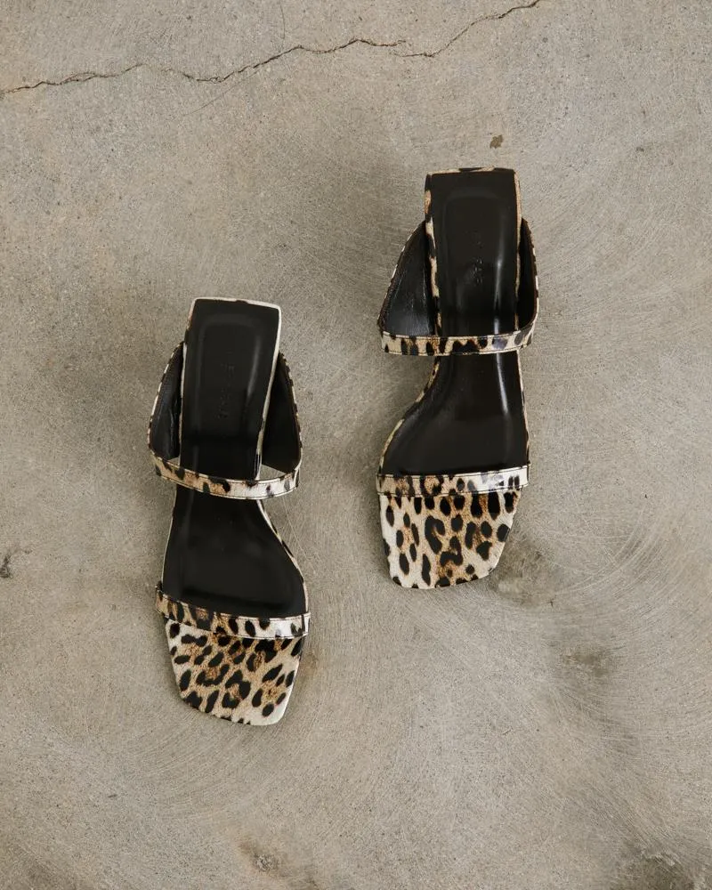 Paola Leopard Print Leather Shoe in Leopard Print