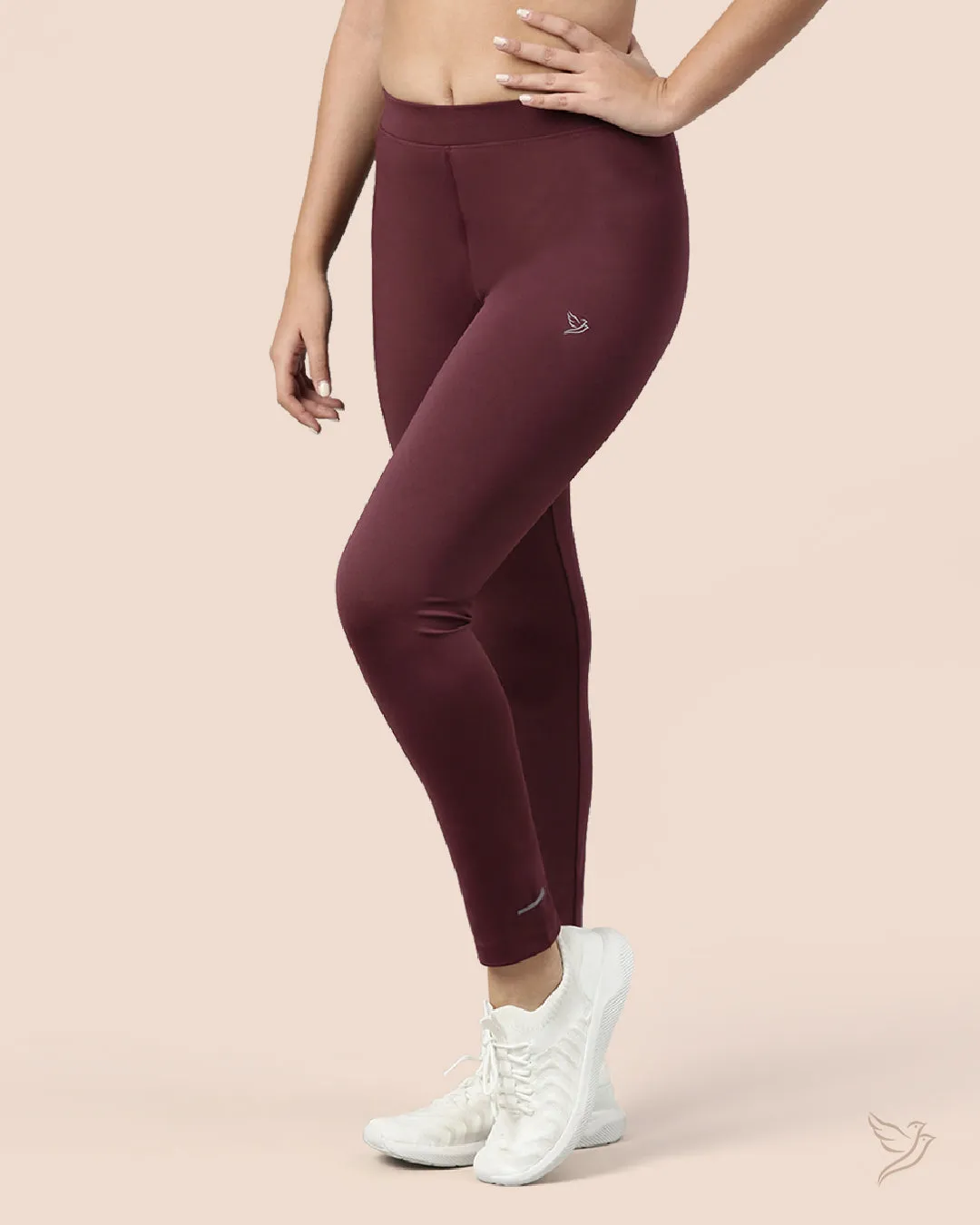 Performance Tights Mid Waist - Merlot