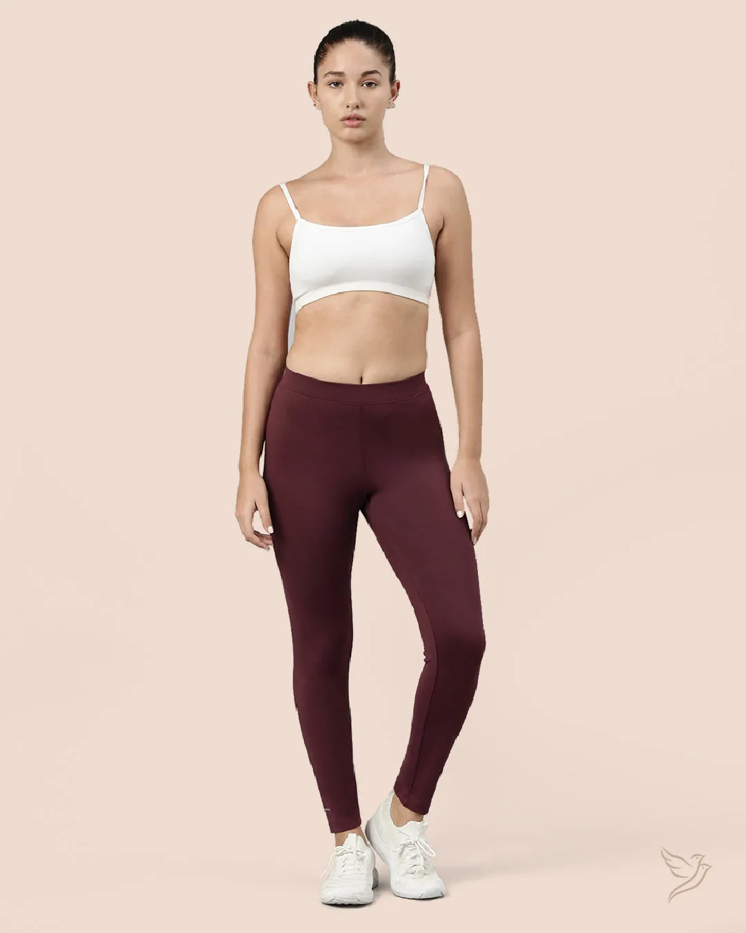 Performance Tights Mid Waist - Merlot