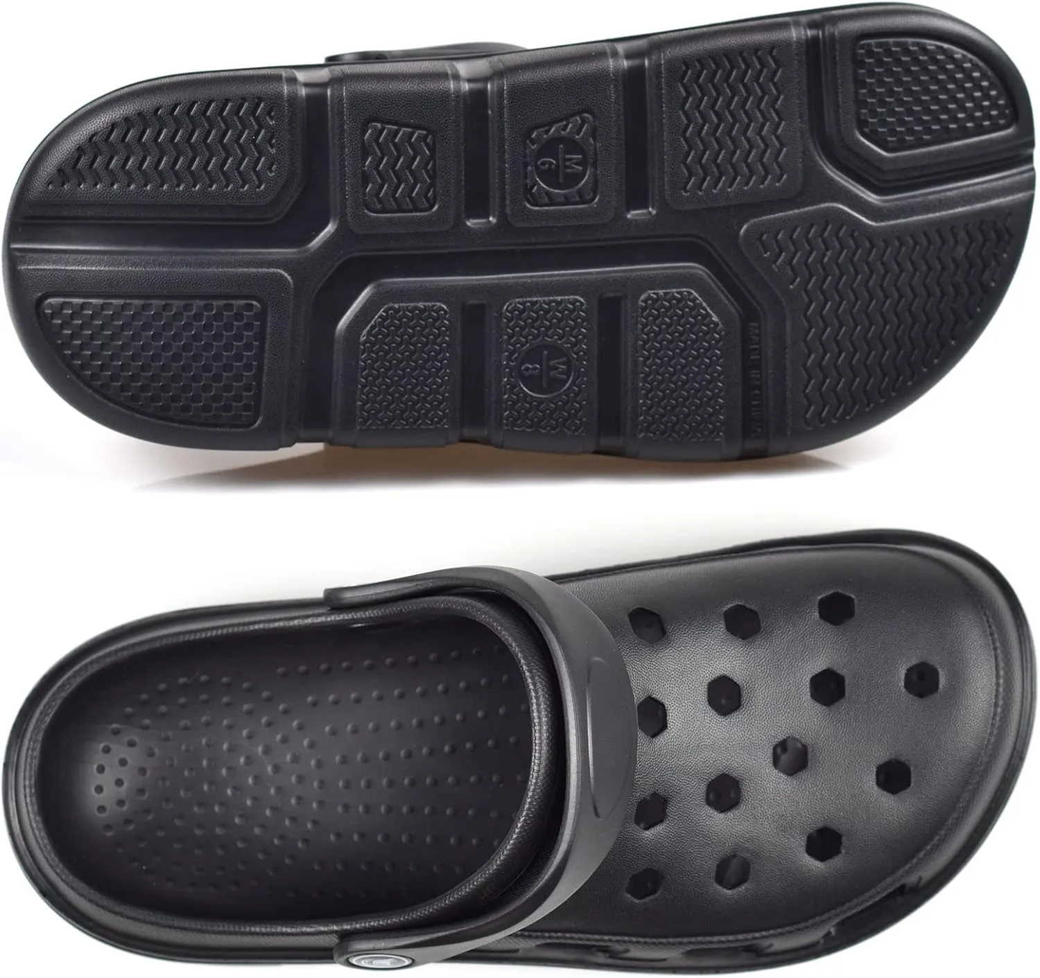 PIMIO Garden Clogs for Women and Men,Slip On Work Shoes with Arch Support,Womens Mens Quick-Dry Water Shoes Casual Sandals,Comfortable Slippers