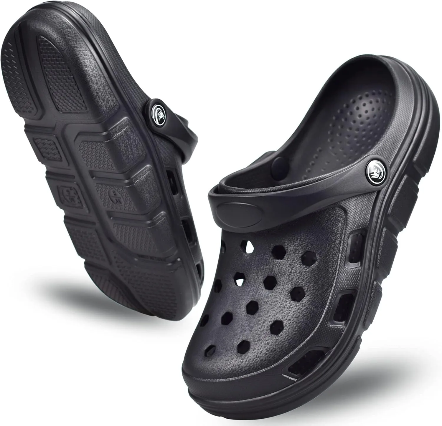 PIMIO Garden Clogs for Women and Men,Slip On Work Shoes with Arch Support,Womens Mens Quick-Dry Water Shoes Casual Sandals,Comfortable Slippers
