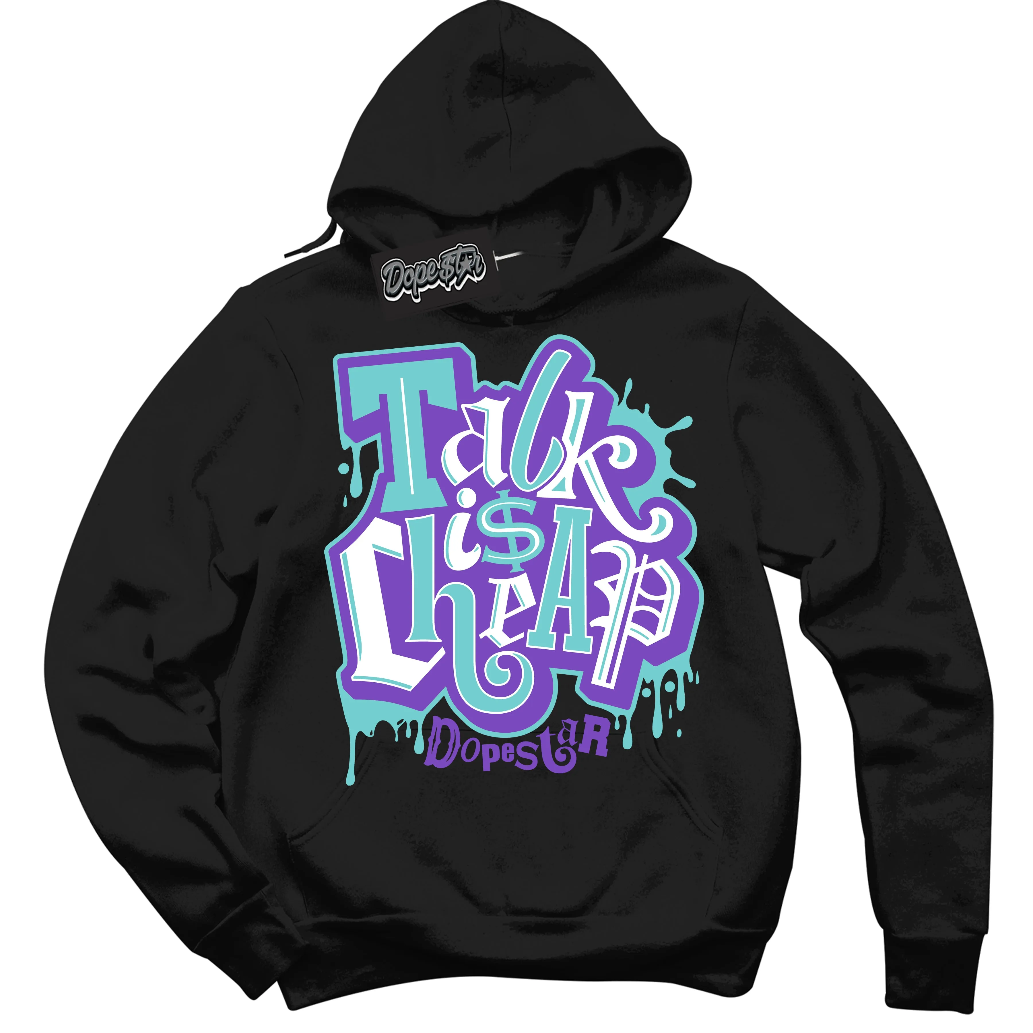 Psychic Purple Hyper Jade 1s Sneaker Hoodie Talk Is Cheap Graphic