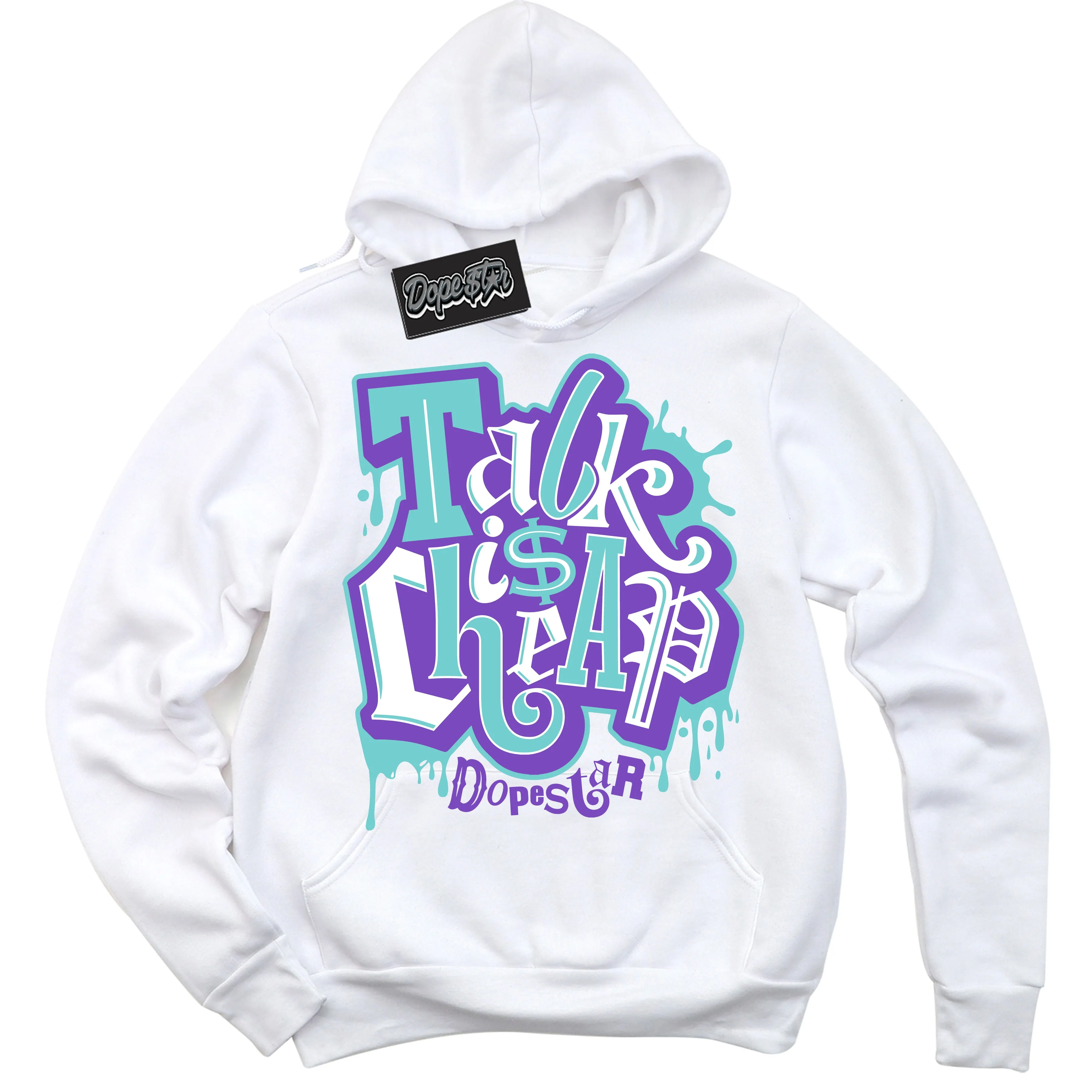 Psychic Purple Hyper Jade 1s Sneaker Hoodie Talk Is Cheap Graphic