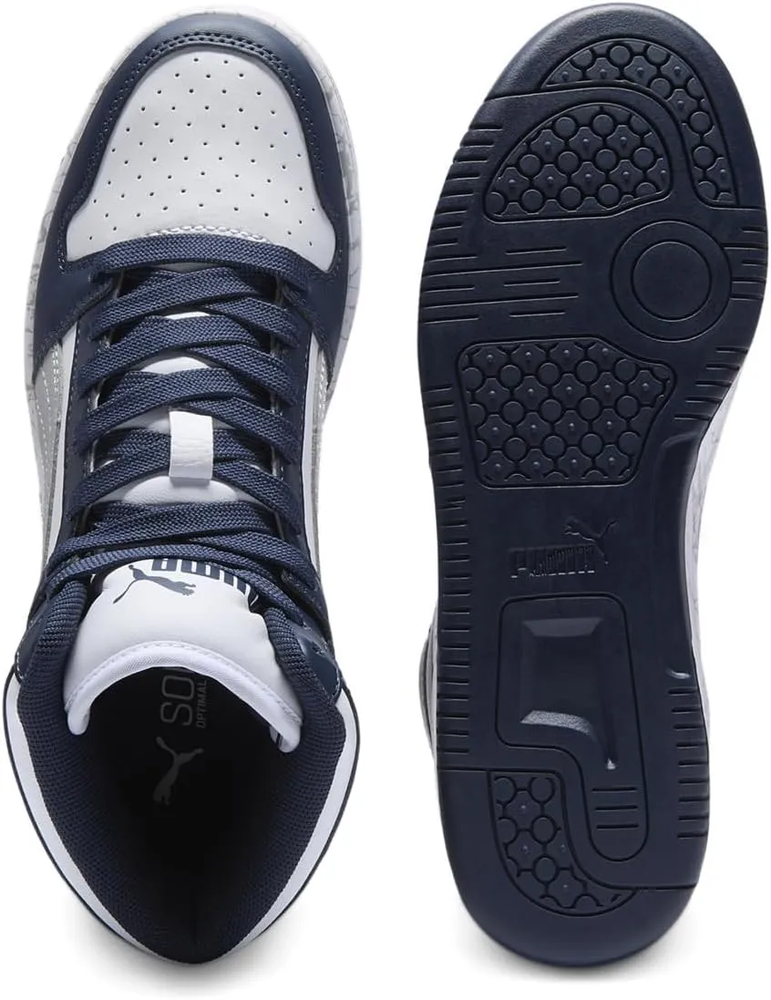 PUMA Kids' Rebound Layup Synthetic Leather Hook and Loop