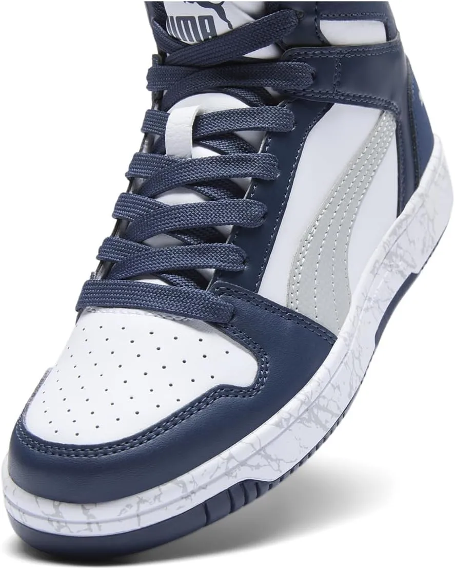 PUMA Kids' Rebound Layup Synthetic Leather Hook and Loop