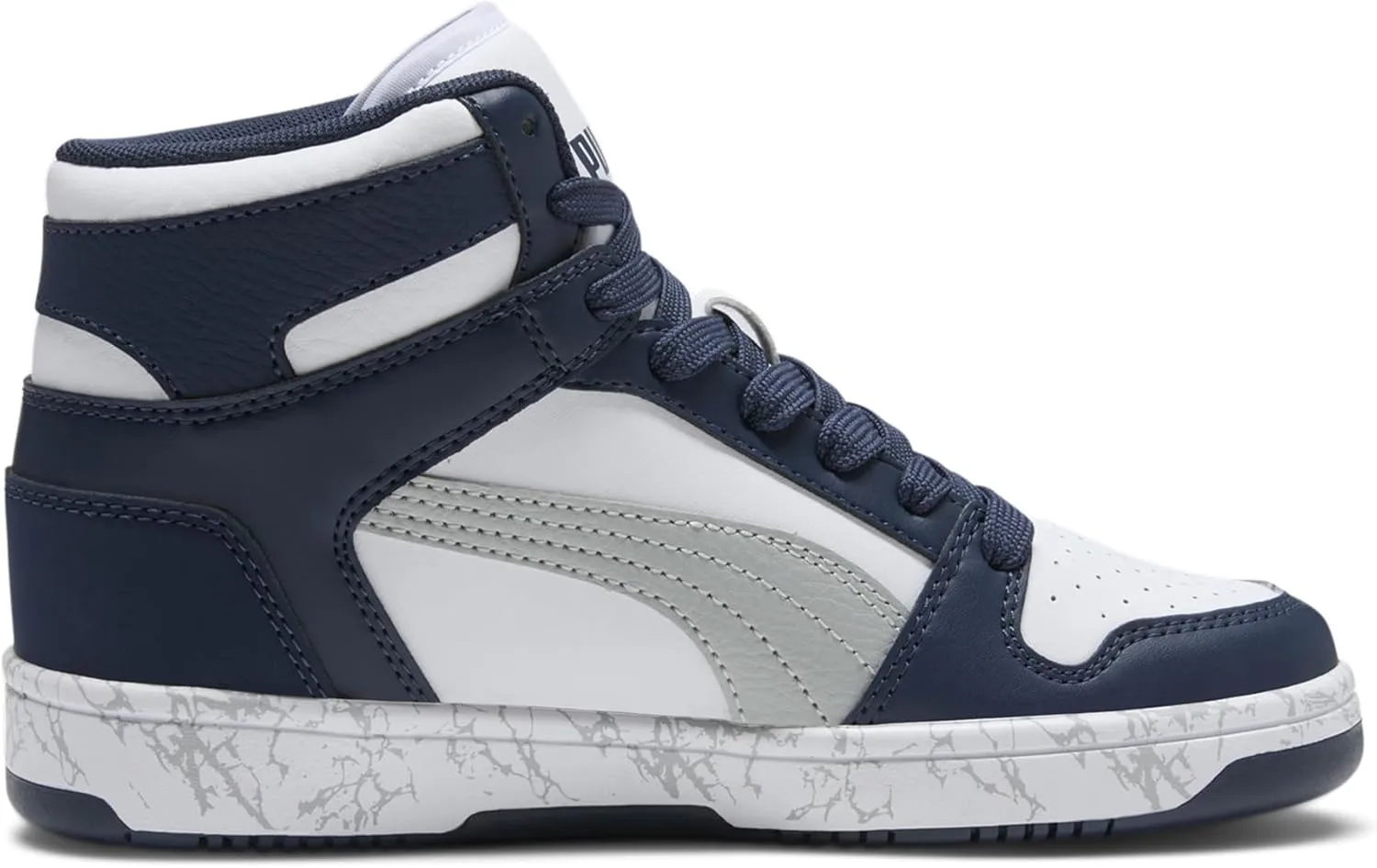 PUMA Kids' Rebound Layup Synthetic Leather Hook and Loop
