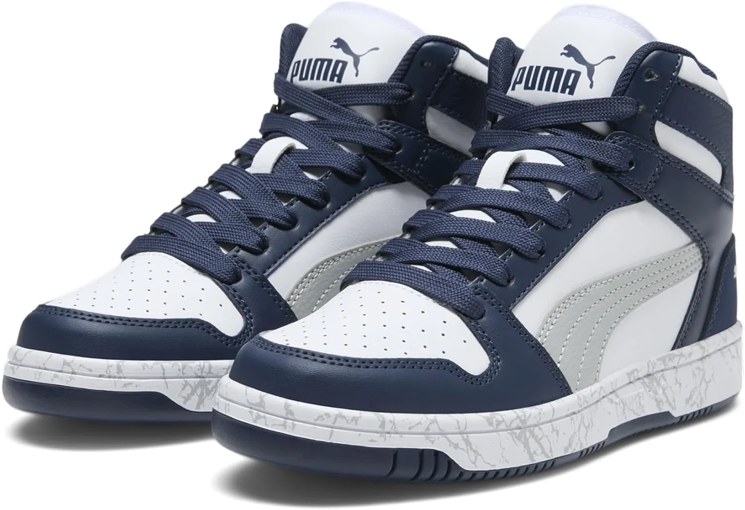 PUMA Kids' Rebound Layup Synthetic Leather Hook and Loop