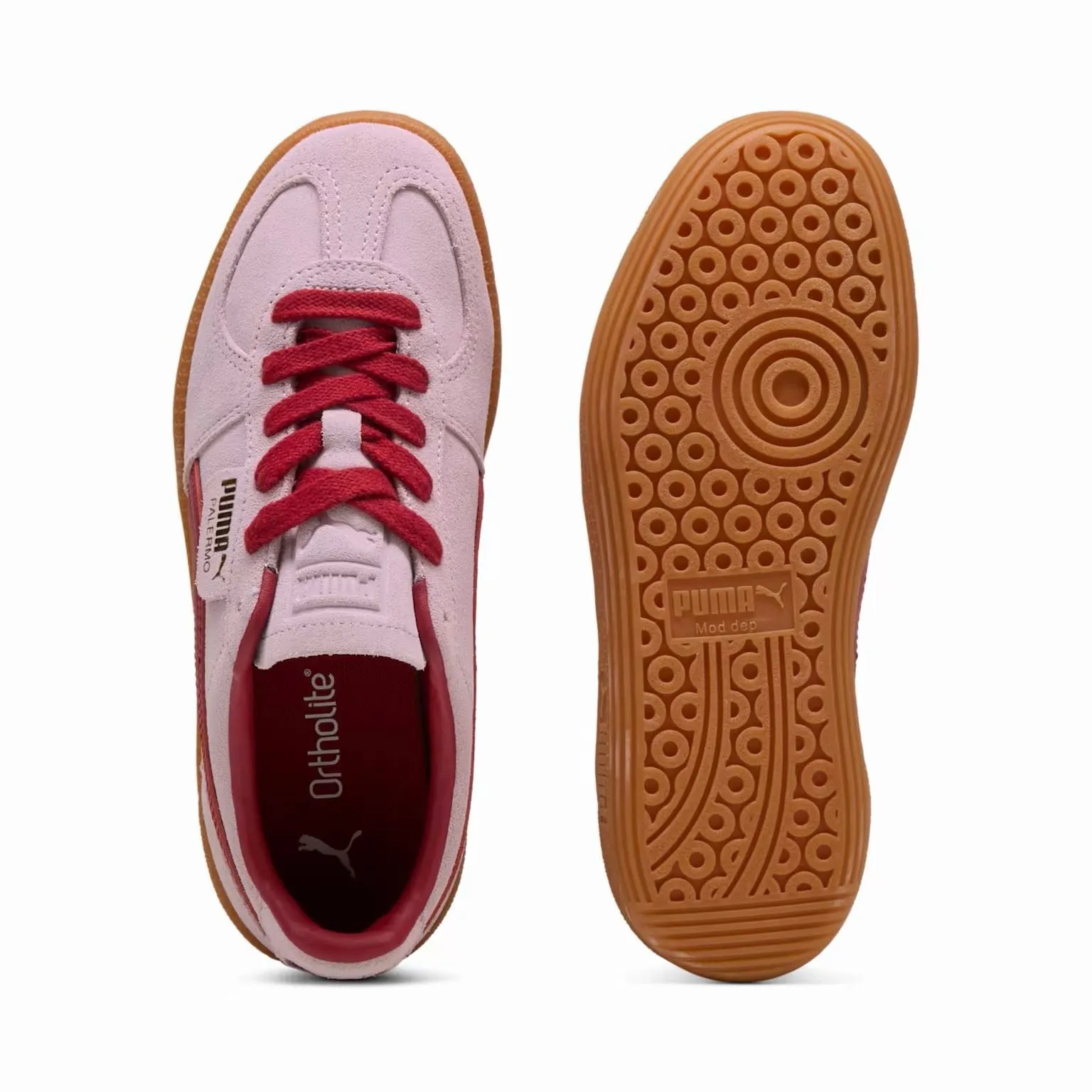 Puma Palermo Leather Rose/Dark Crimson Trainers
