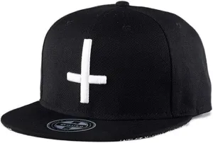 Quanhaigou Unisex Snapback Hats, Adjustable Embroidered Dad Hat Flat Bill Baseball Cap for Men Women