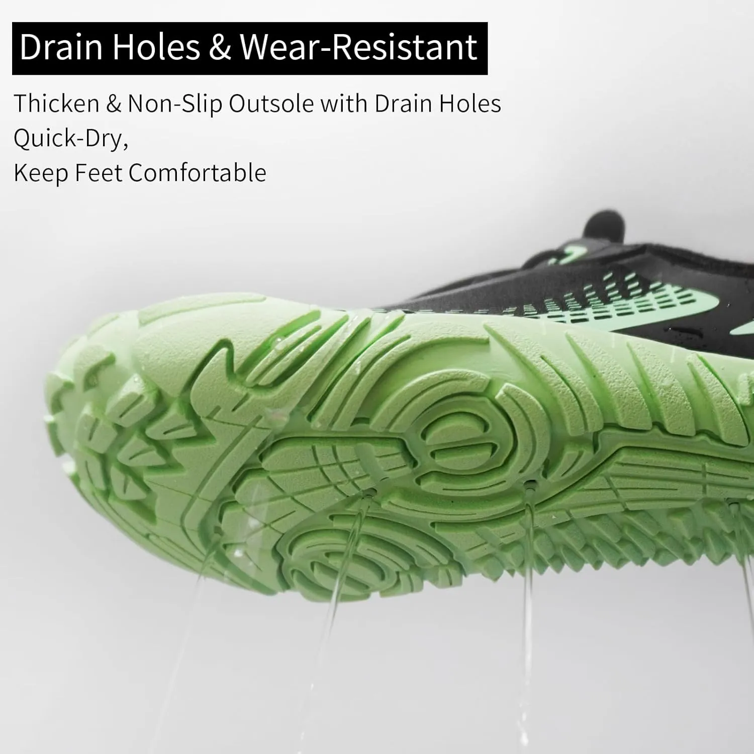 Queday Water Shoes for Women Men Quick Dry Barefoot Shoes Athletic Lightweight Sports Aqua Socks Outdoor Swim Fishing Hiking Diving Surf Walking Kayaking