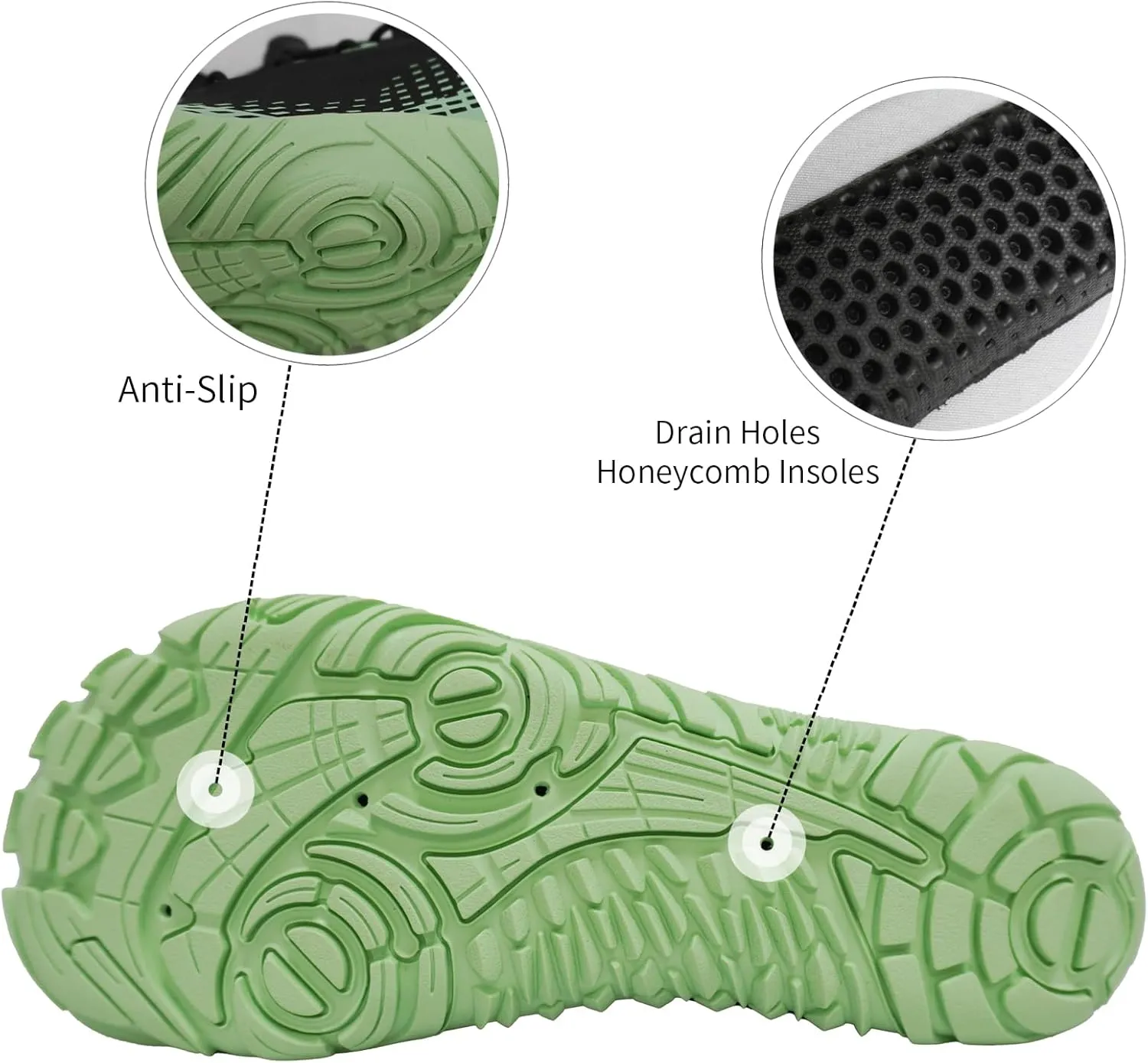 Queday Water Shoes for Women Men Quick Dry Barefoot Shoes Athletic Lightweight Sports Aqua Socks Outdoor Swim Fishing Hiking Diving Surf Walking Kayaking