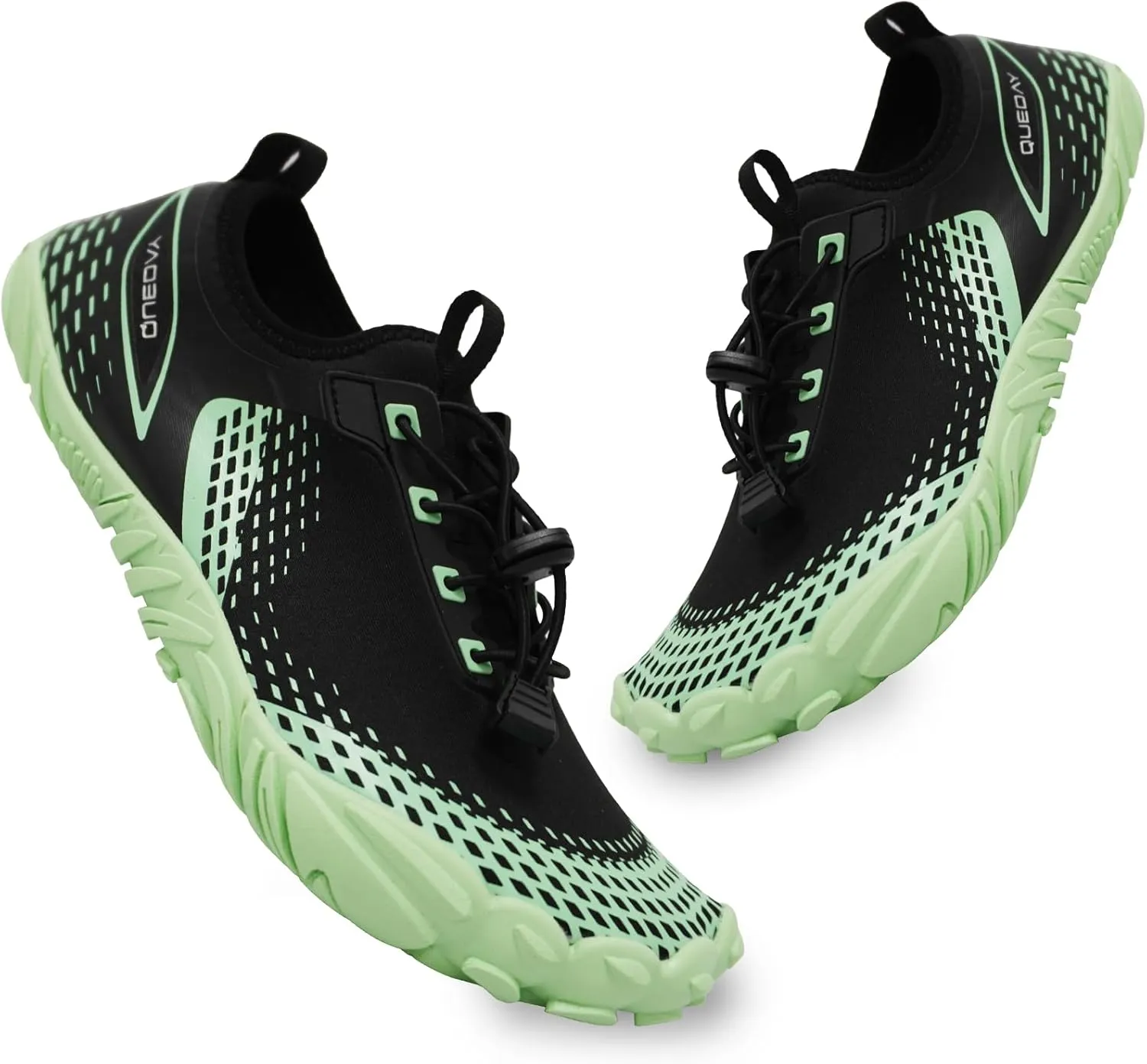 Queday Water Shoes for Women Men Quick Dry Barefoot Shoes Athletic Lightweight Sports Aqua Socks Outdoor Swim Fishing Hiking Diving Surf Walking Kayaking