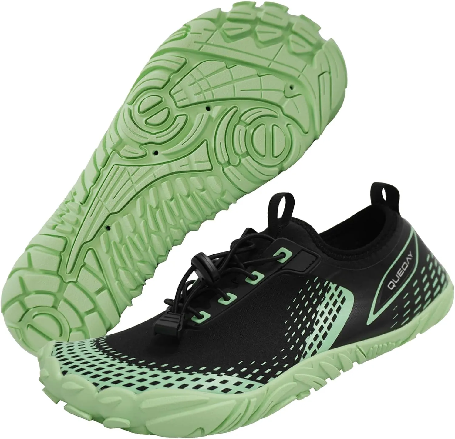 Queday Water Shoes for Women Men Quick Dry Barefoot Shoes Athletic Lightweight Sports Aqua Socks Outdoor Swim Fishing Hiking Diving Surf Walking Kayaking