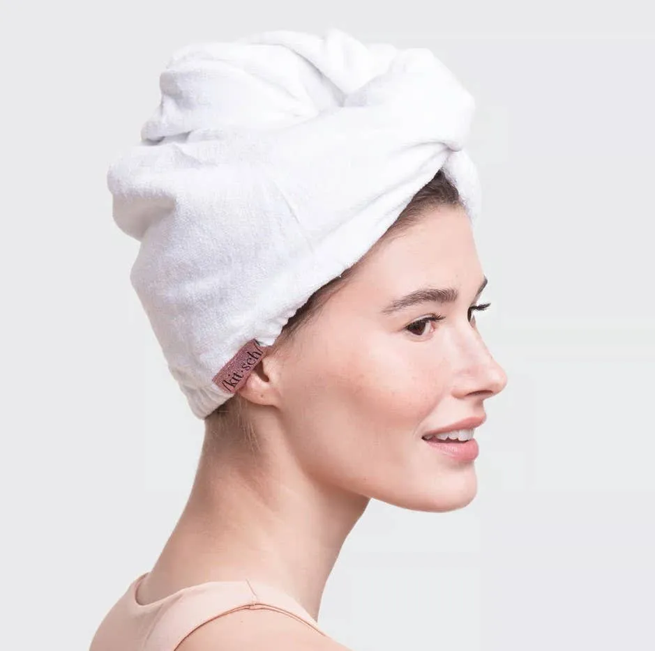 Quick Dry Hair Towel - White