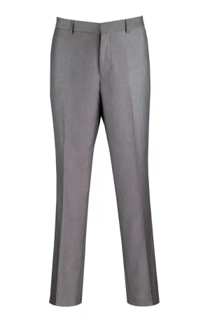 "Grey Wool-Feel Dress Pants - Vinci Modern Fit for Men"