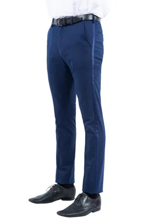 "Men's Navy Flat-Front Tuxedo Separates: Modern Fit from Zegarie"