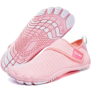 Racqua Men's Women's Slip-On Water Shoes Quick Dry Barefoot Lightweight Aqua Shoes Beach Swim Pool Hiking Sport Shoes