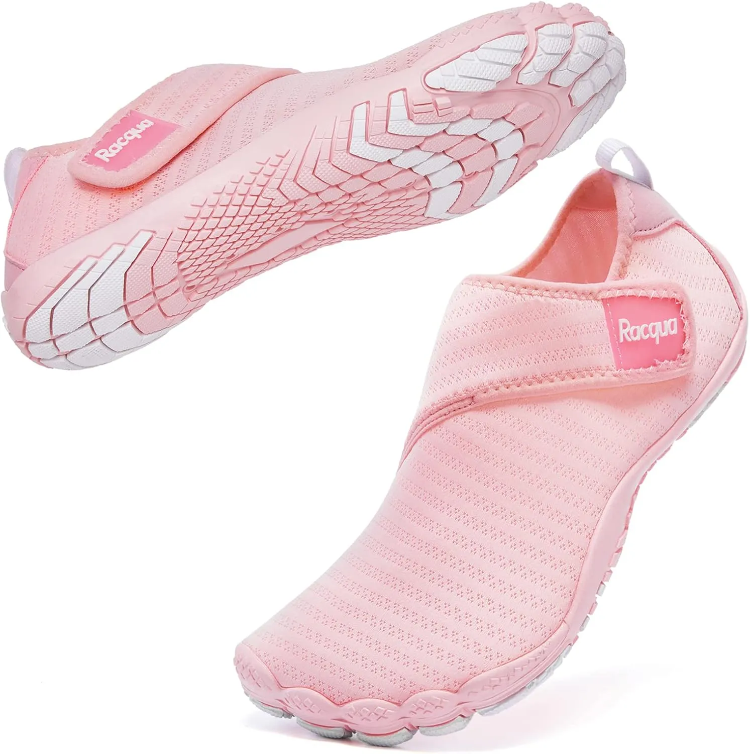 Racqua Men's Women's Slip-On Water Shoes Quick Dry Barefoot Lightweight Aqua Shoes Beach Swim Pool Hiking Sport Shoes