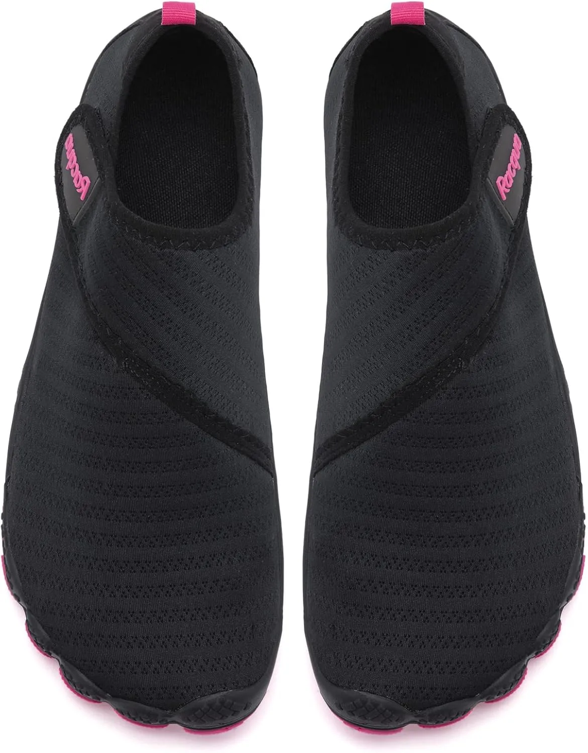 Racqua Men's Women's Slip-On Water Shoes Quick Dry Barefoot Lightweight Aqua Shoes Beach Swim Pool Hiking Sport Shoes