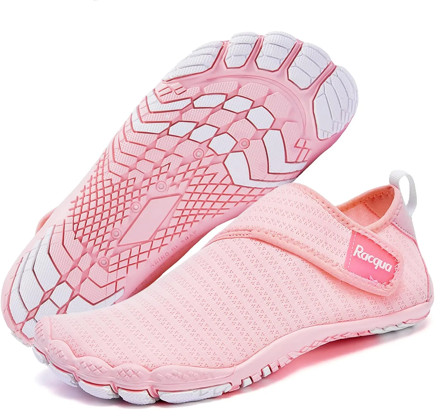 Racqua Men's Women's Slip-On Water Shoes Quick Dry Barefoot Lightweight Aqua Shoes Beach Swim Pool Hiking Sport Shoes