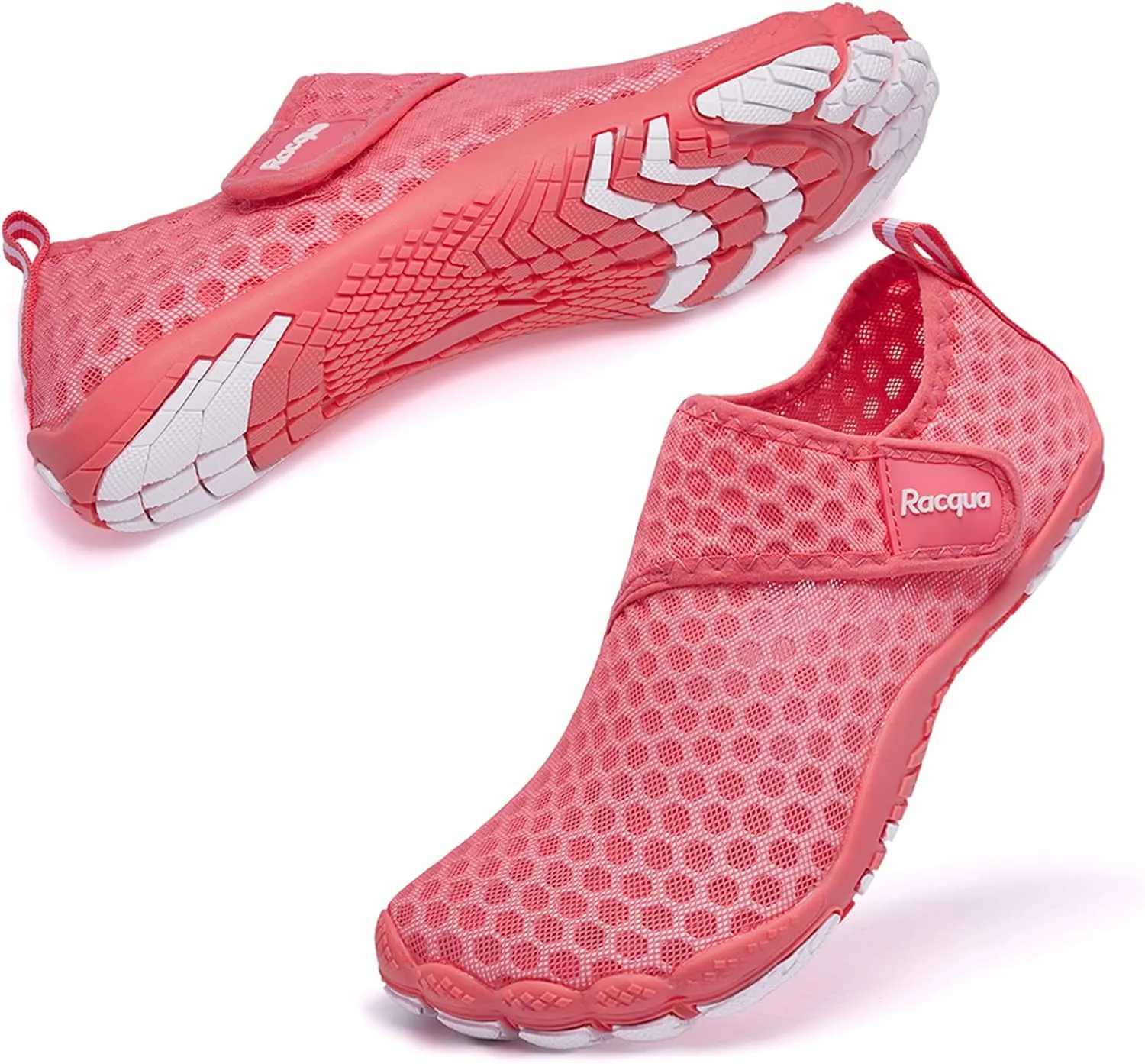 Racqua Men's Women's Slip-On Water Shoes Quick Dry Barefoot Lightweight Aqua Shoes Beach Swim Pool Hiking Sport Shoes