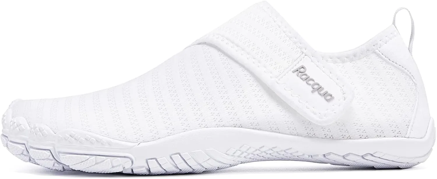 Racqua Men's Women's Slip-On Water Shoes Quick Dry Barefoot Lightweight Aqua Shoes Beach Swim Pool Hiking Sport Shoes