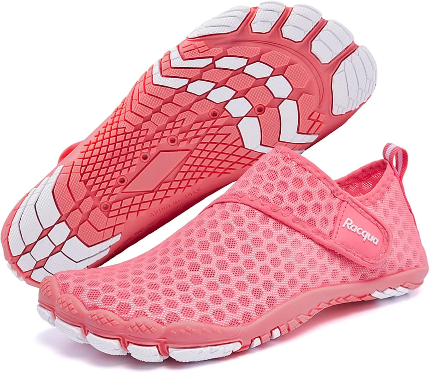Racqua Men's Women's Slip-On Water Shoes Quick Dry Barefoot Lightweight Aqua Shoes Beach Swim Pool Hiking Sport Shoes