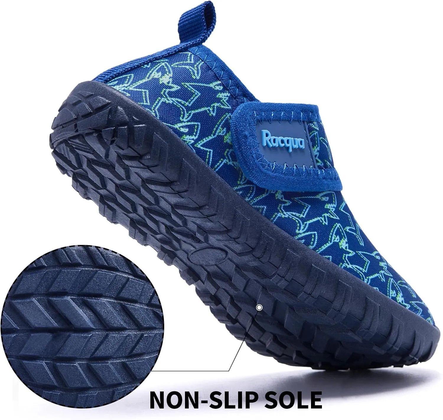 Racqua Toddler Baby Water Shoes Barefoot Quick Dry Swim Sport Pool Aqua Shoes for Boy's Girl's(Baby/Toddler)