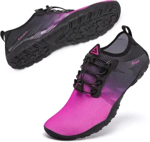 Racqua Water Shoes Men Women Quick Dry Gradient Colors Barefoot Aqua Athletic Sports Swim Surf Beach Shoes