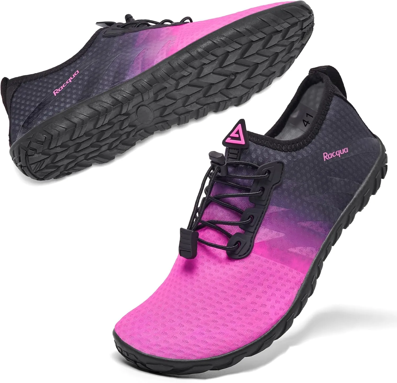 Racqua Water Shoes Men Women Quick Dry Gradient Shoes Barefoot Aqua Athletic Sports Swim Shoes