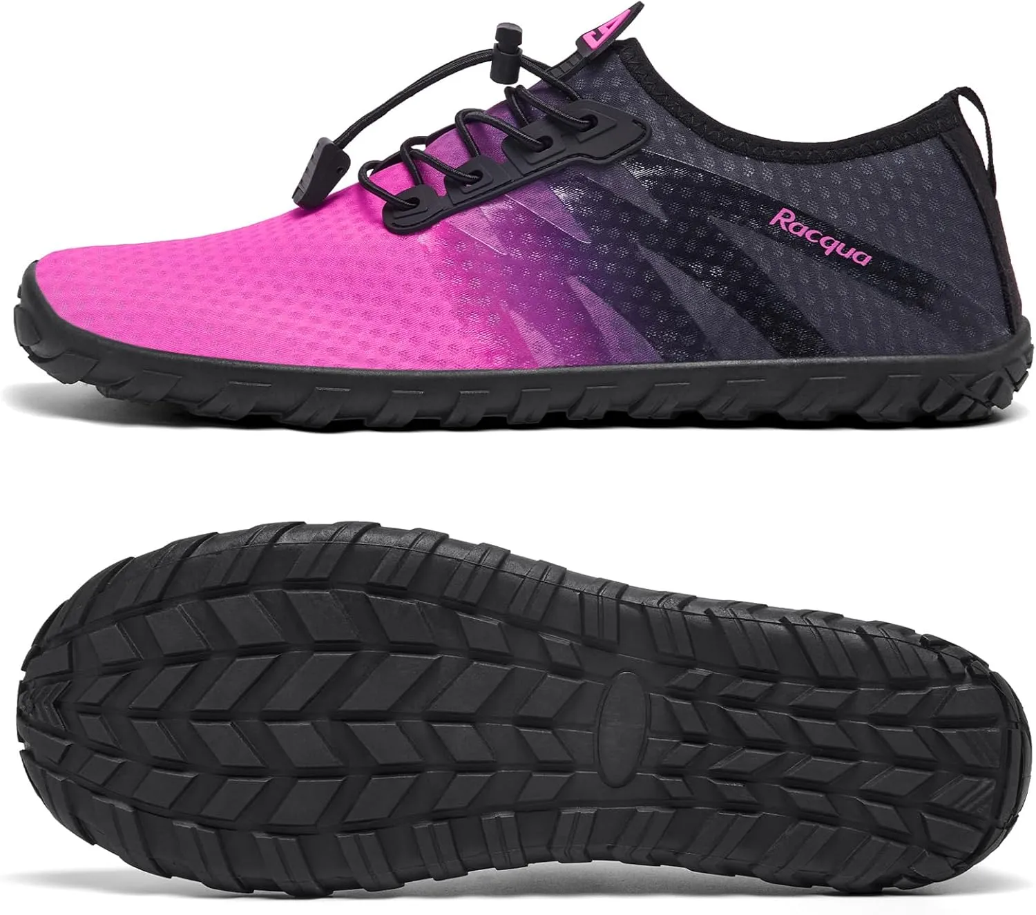 Racqua Water Shoes Men Women Quick Dry Gradient Shoes Barefoot Aqua Athletic Sports Swim Shoes