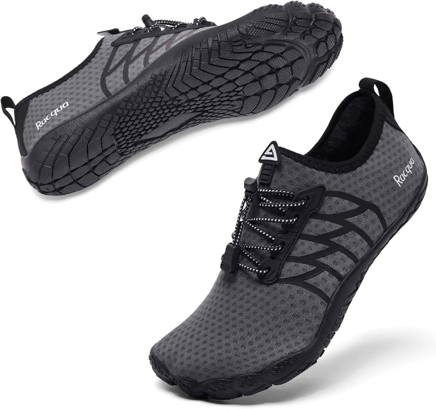 Racqua Water Shoes Quick-Dry Swim Shoes Breathable Lightweight Beach Shoes Pool Barefoot Aqua for Women Men