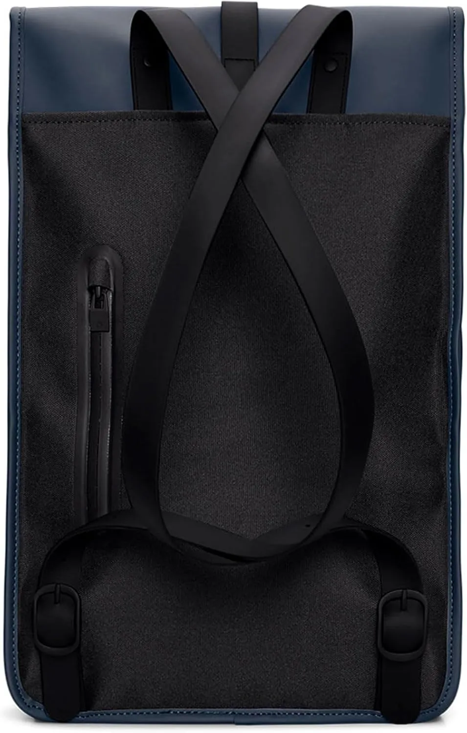 RAINS Backpack - Navy Waterproof Slim Backpack for Men and Women - 15 Inch Laptop Compartment, Flap Closure, Water Resistant & Water Repellent - 2 Year Warranty