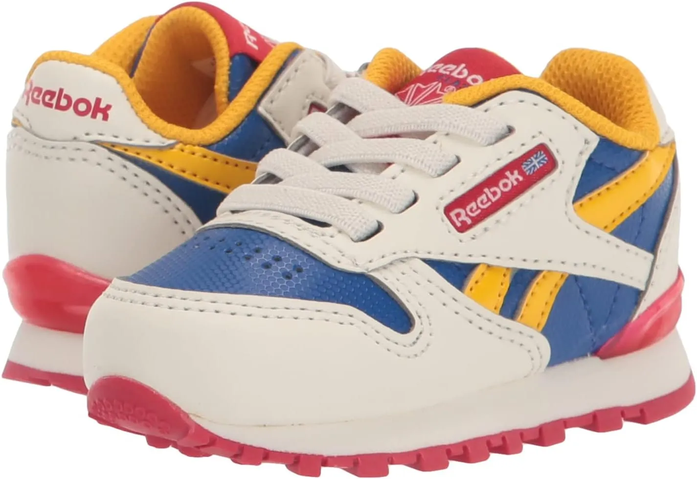 Reebok Unisex-Child Classic Leather Step N Flash Light Up Sneaker