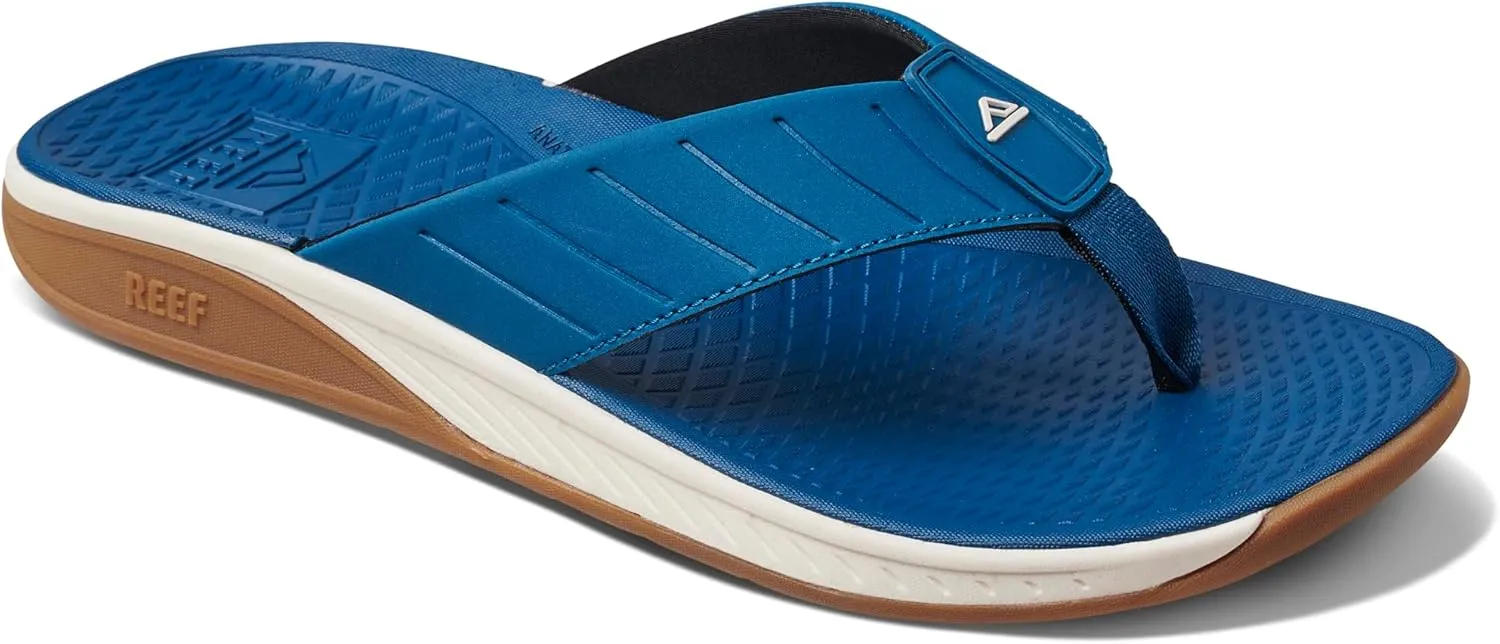 REEF Deckhand Men's Water Friendly Flip Flop, Boat Friendly, No Slip Traction, Quick Dry