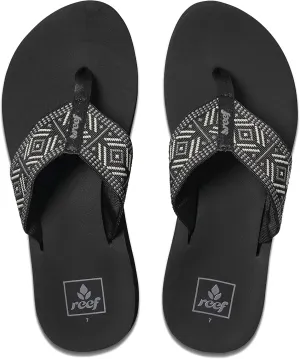 REEF Spring Woven Women's Beach Flip Flop, Soft Woven Strap & Cushion Footbed