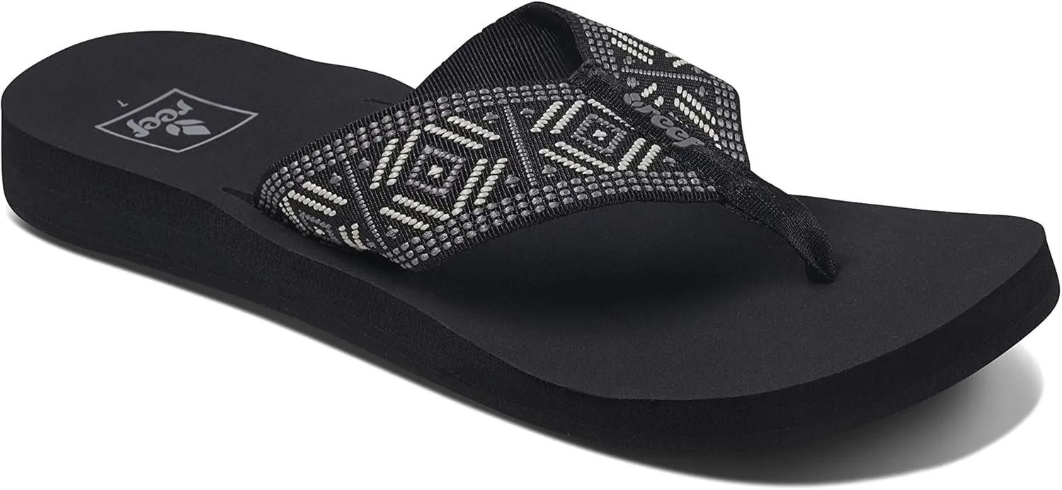 REEF Spring Woven Women's Beach Flip Flop, Soft Woven Strap & Cushion Footbed
