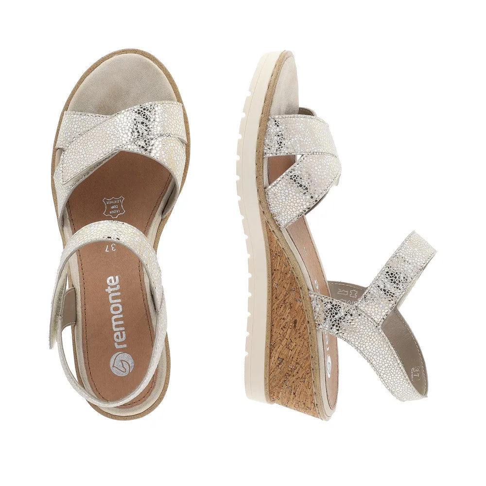 Remonte Ladies Wedge Velcro Sandal R6252-91